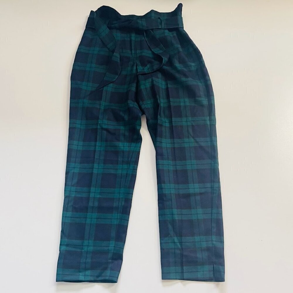 Talbots Green and Blue Plaid Pants